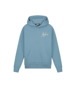 Malelions Malelions Men Destroyed Signature Hoodie - MM1-SS24-23 - Slate Blue/Cement