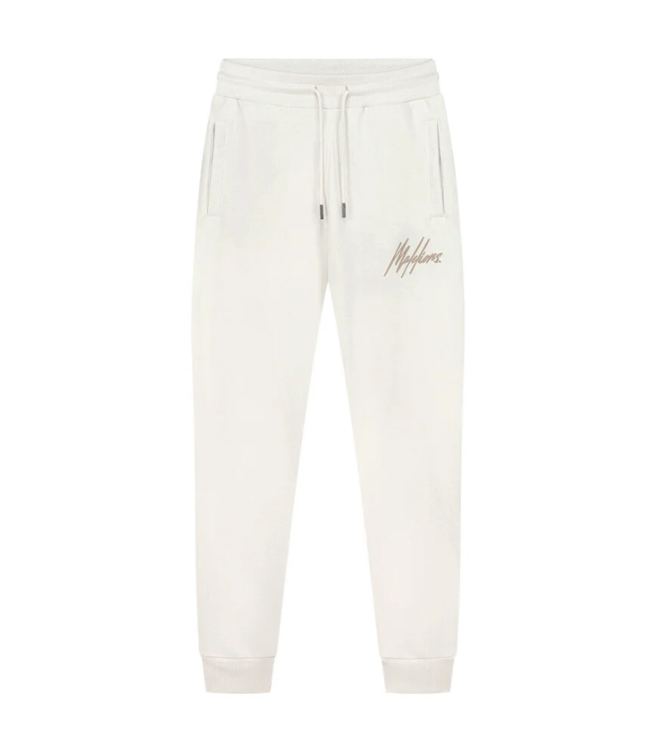 Malelions Malelions  MM1-SS24-11 Men Striped Signature Sweatpants - Off-White/ Taupe