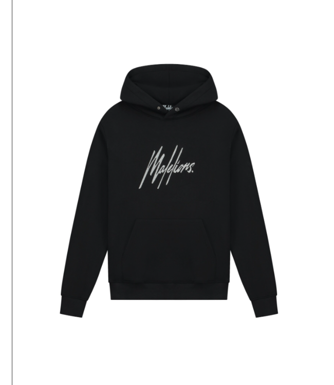 Malelions Malelions  MM1-SS24-07 Men Striped Signature Hoodie Black