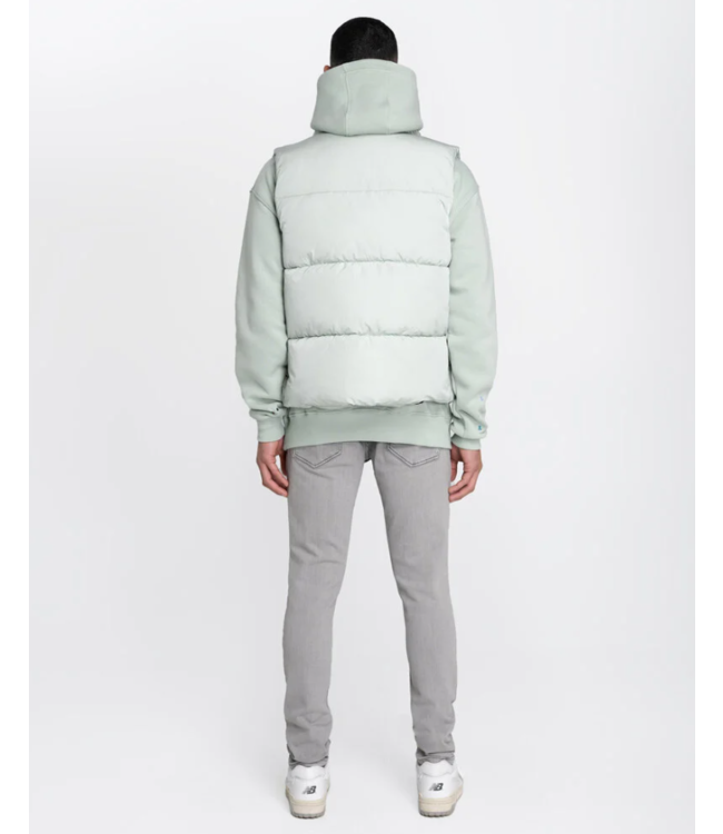 Malelions Malelions MM1-PS24-17 Men Crinkle Padded Vest Aqua Grey