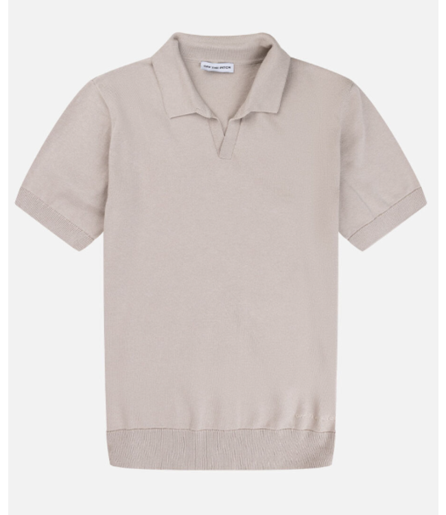 Off The Pitch Smart Knitted Polo Silver Lining  OTP241051