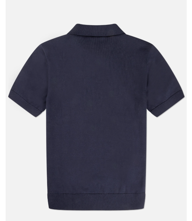 Off The Pitch Smart Knitted Polo Navy OTP241051