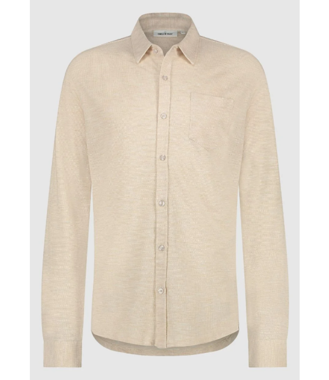 Circle of trust Circle of Trust HS24_49_8422 Benett Shirt LS - Latte