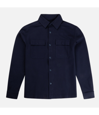 Off The Pitch OTP241035 Smart Interlock Overshirt- Midnight Navy