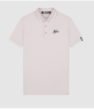 Malelions Malelions Men Signature Polo Taupe/White