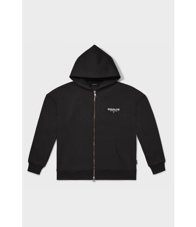 Equalité Equalite Societe Oversized Full Zip Hoodie Black