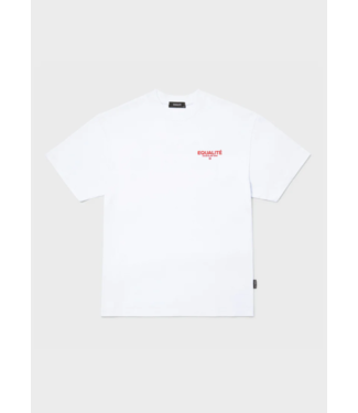 Equalité Equalite Societe Oversized tee White - Red