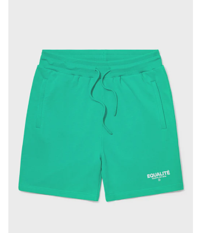 Equalité Equalite Societe Oversized Shorts Green - White