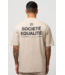 Equalité Equalite Societe Oversized Tee Beige