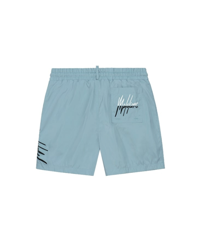 Malelions Malelions MM3-SS24-13 Split Swim Short -Blue /Off-White
