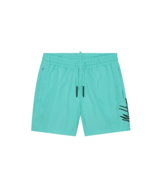 Malelions Malelions MM3-SS24-13 Split Swim Short -Turquoise / Black