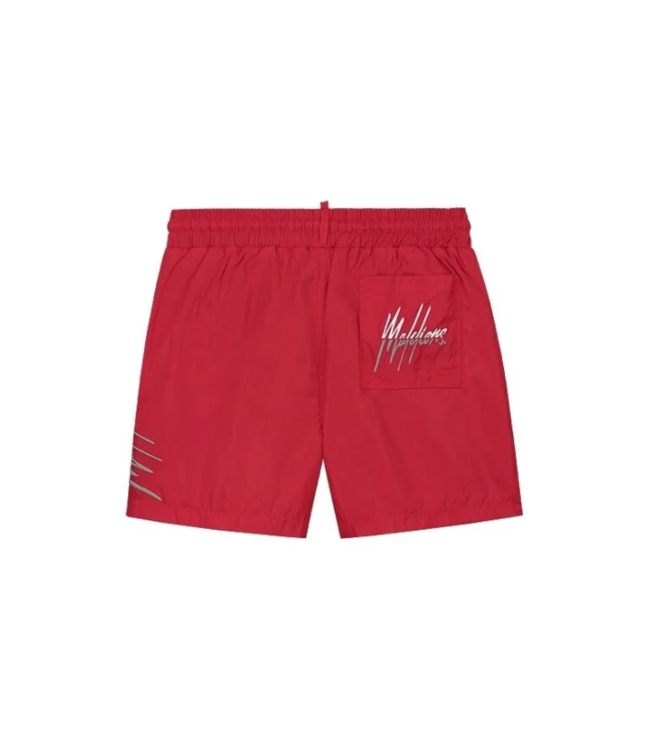 Malelions Malelions MM3-SS24-13 Split Swim Short - Red / Grey