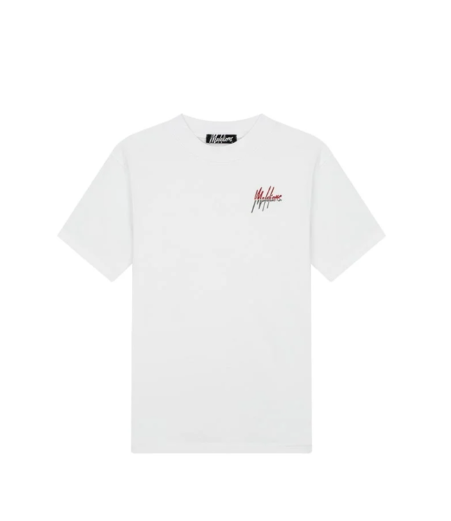 Malelions Malelions MM3-SS24-09 Men Split T-Shirt - White / Red