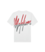 Malelions Malelions MM3-SS24-09 Men Split T-Shirt - White / Red