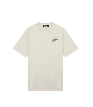 Malelions Malelions MM3-SS24-09 Men Split T-Shirt - Off - White / Light Blue