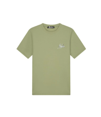 Malelions Men Splash T-Shirt MM3-SS24-15 - Green