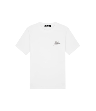 Malelions Men Splash T-Shirt MM3-SS24-15 - White