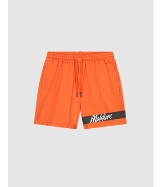 Malelions Malelions Men Captain Swim Shorts - Orange/Antra