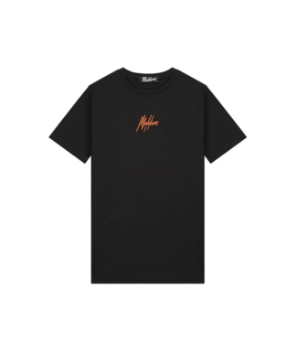 Malelions Malelions Men Sunset Oasis T-Shirt - Black/Orange