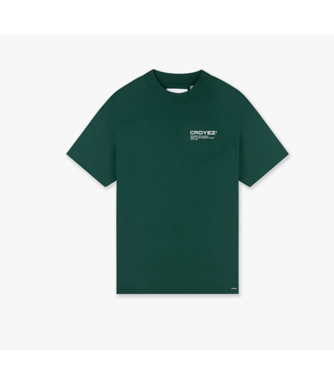 Croyez Croyez CR1-HS24-11  Owned Business T-Shirt - Green /Off-White