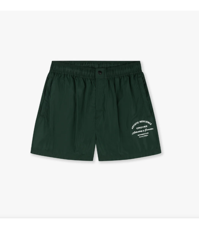 Croyez Croyez Enthusiast Club Swim Shorts -Dark Green