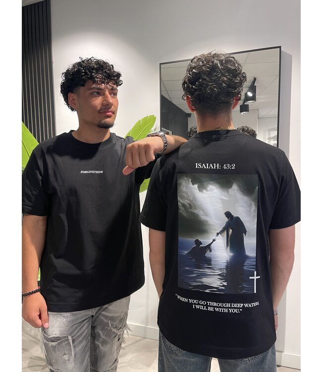 ISAIAH  43:2 TEE - Black
