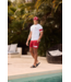 FM SUITS Malelions Men Captain Swim Shorts Red/White