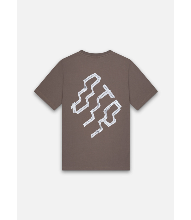 Off The Pitch OTP Triple Slim Fit Tee - Mud Olive