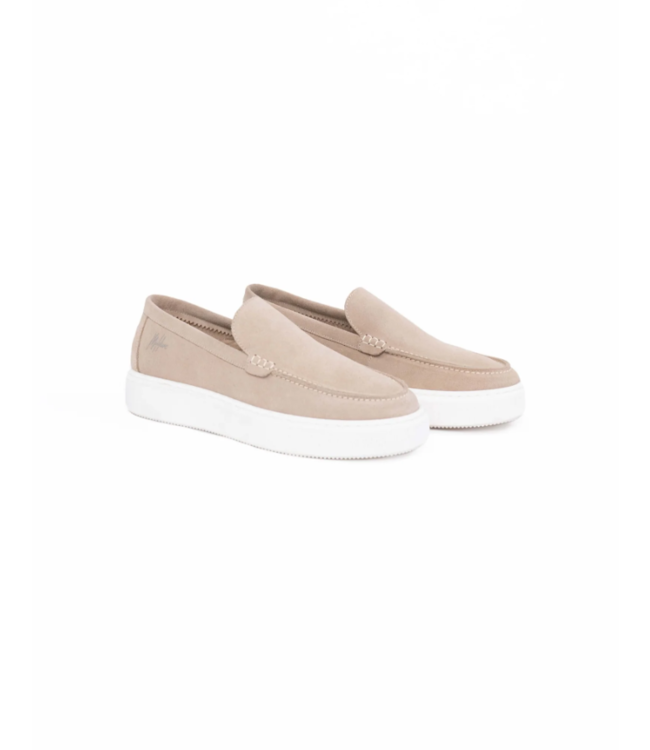 Malelions Malelions Men Low Top Cup Loafers - Beige