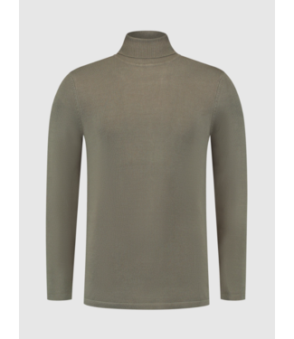 Pure Path Pure Path Essential Knitwear Turtleneck Sweater Army Green 24030802