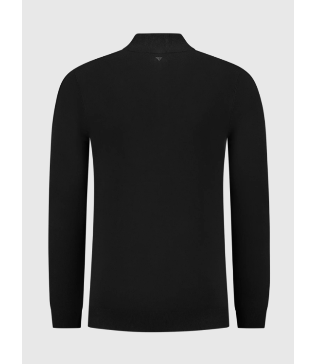 Pure Path Pure Path Essential Knitwear Halfzip Sweater Black 10815