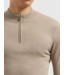 Pure Path Pure Path Essential Knitwear Halfzip Sweater Taupe 10815