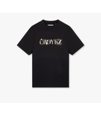 Croyez Croyez Chrome Flower T-Shirt Vintage Black