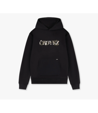 Croyez Croyez Chrome Flower Hoodie Vintage Black
