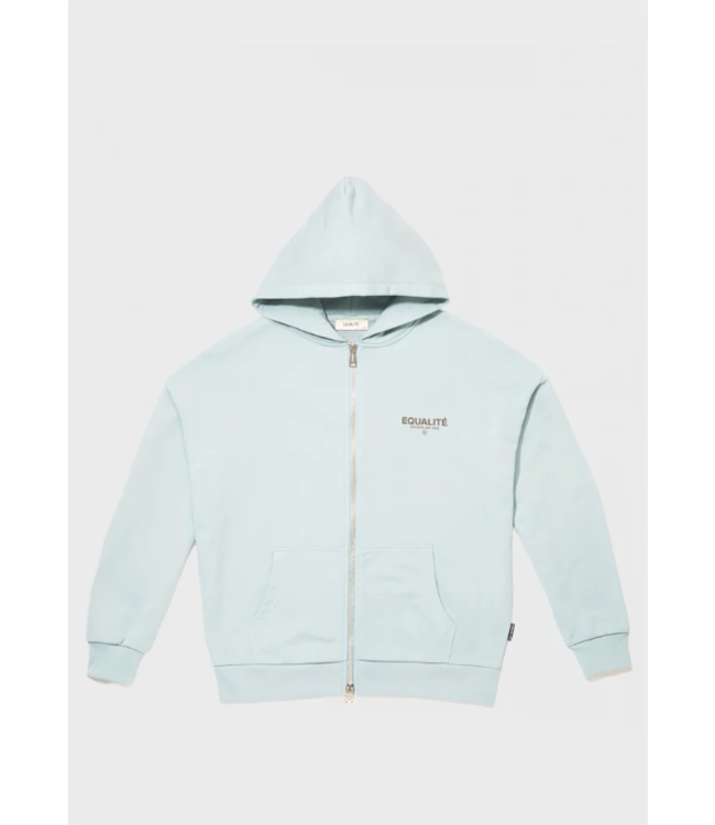Equalité Equalite Societe Oversized Full Zip Hoodie - Light Blue