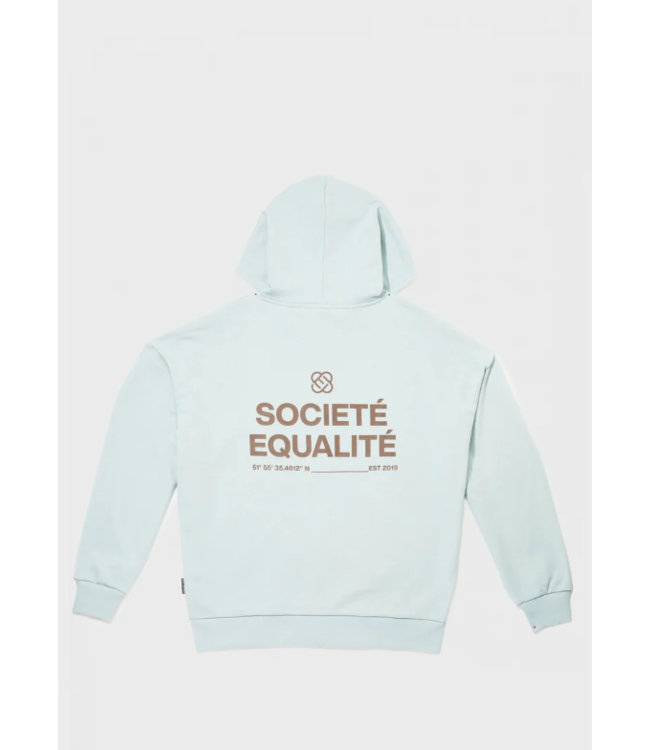 Equalité Equalite Societe Oversized Full Zip Hoodie - Light Blue