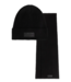 Malelions Malelions Men Ribbed Beanie Scarf Set - Black