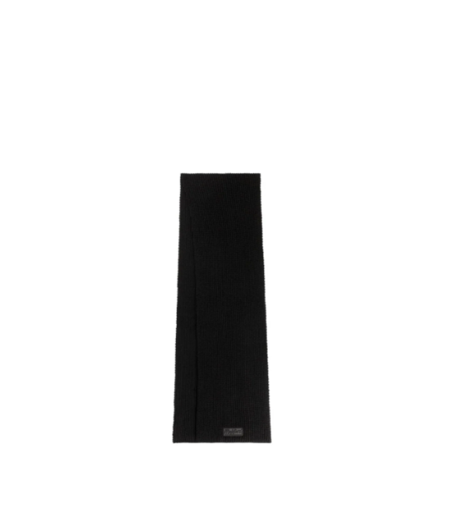 Malelions Malelions Men Ribbed Beanie Scarf Set - Black