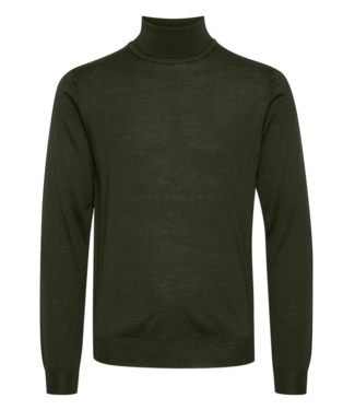 CF Neck Bounty Knit Sweater - Army Green