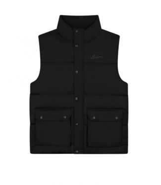 Malelions Malelions Men Crinkle Padded Vest Black