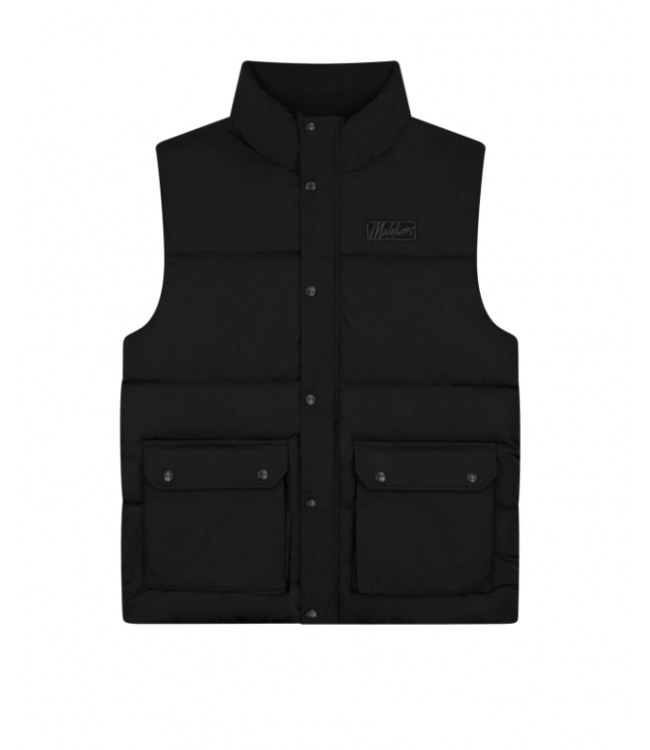Malelions Malelions Men Crinkle Padded Vest Black