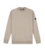 Malelions Men Knitted Crewneck-Taupe