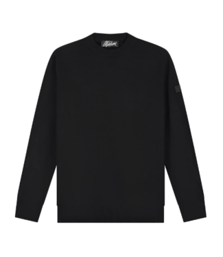 Malelions Men Knitted Crewneck- Black