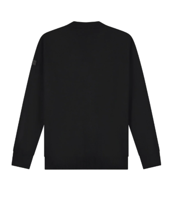 Malelions Men Knitted Crewneck MM3-AW24-05 - Black