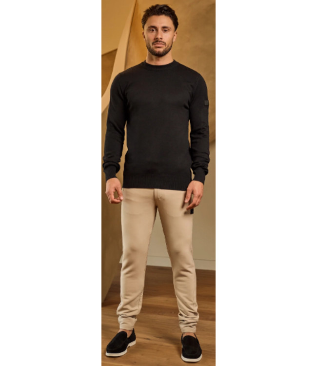 Malelions Men Knitted Crewneck MM3-AW24-05 - Black