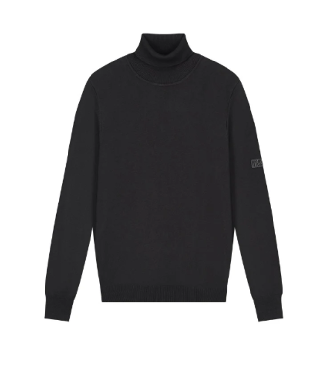 Malelions Men Knitted Turtleneck MM3-AW24-13-Black