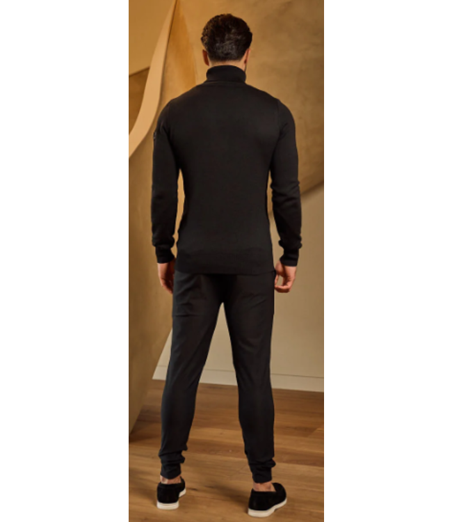 Malelions Men Knitted Turtleneck MM3-AW24-13-Black