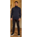 Malelions Men Knitted Turtleneck MM3-AW24-13-Navy