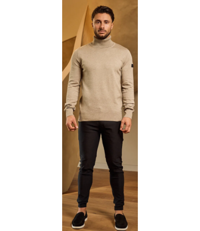 Malelions Men Knitted Turtleneck MM3-AW24-13-Taupe