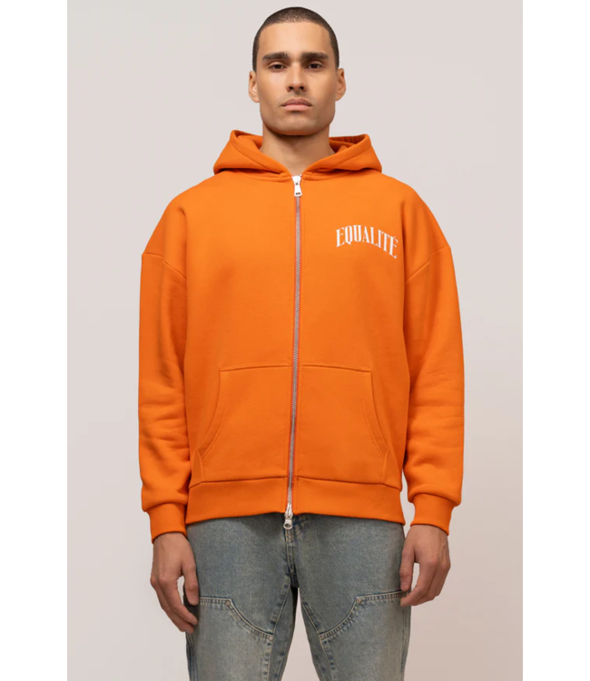 Equalité Equalite Oliver Oversized Full Zip Hoodie - Orange